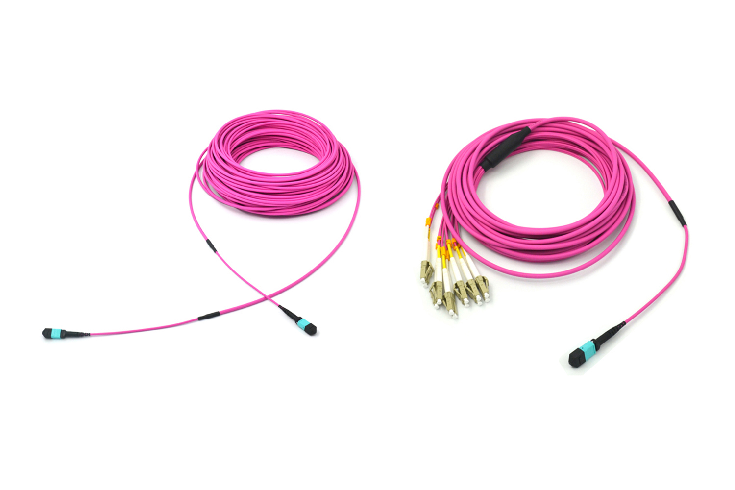 12core Mpo Lc Om4 Pink 4.5mm Patch Cable 3