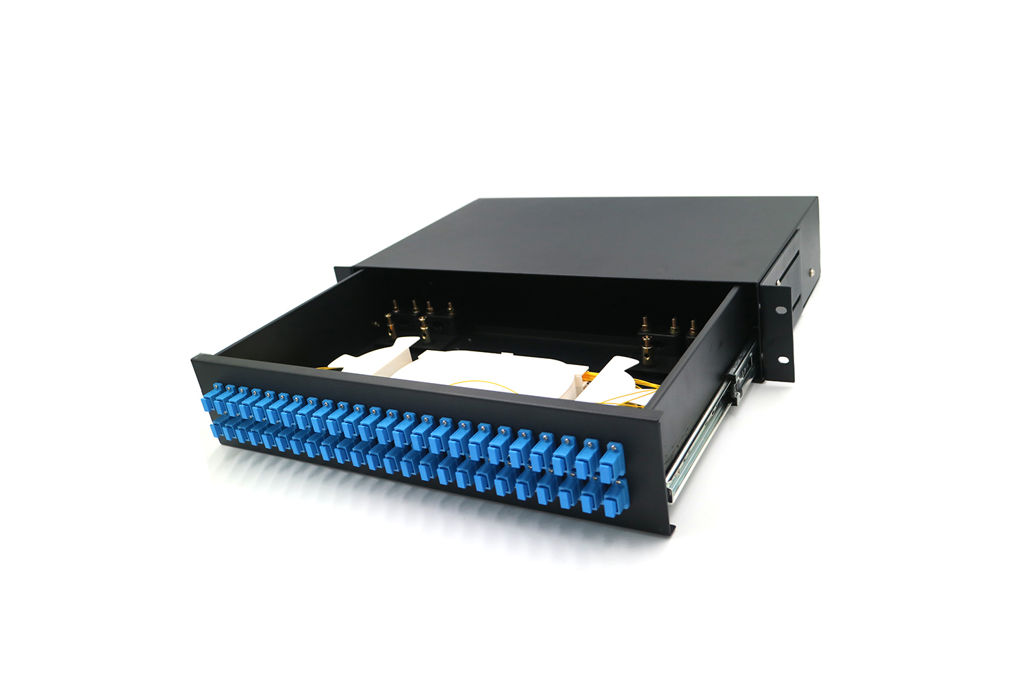 48Port SC UPC Sliding Fiber Patch Panel - Spring Optical